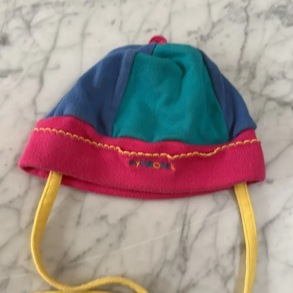 Vintage Rainbow GYMBOREE Colorblock SUMMER HAT OS